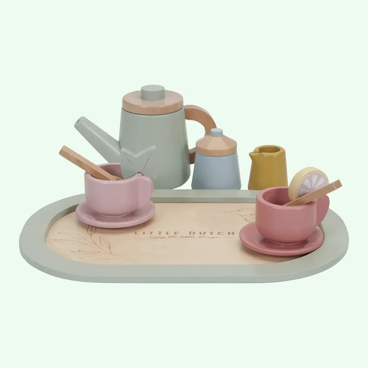 Wooden Tea Service Set