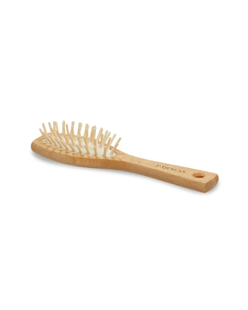 Wooden Vegan Dog Hair Brush